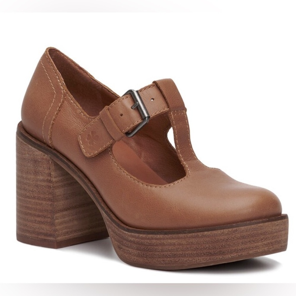 Lucky Brand Ominie Platform Pump Brown